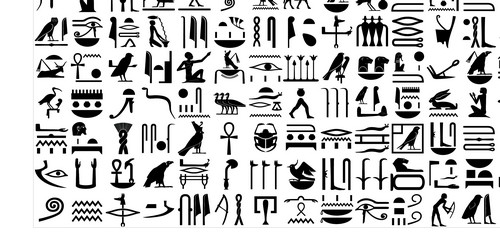 Egyptian Symbols Vector width=