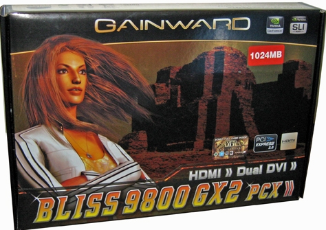 Gainward's 9800GX2 1024Mb 2x256bit DDR3
