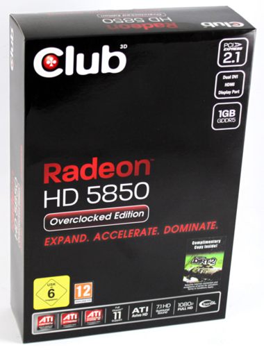 Club3D HD 5850 1 GDDR5 width=