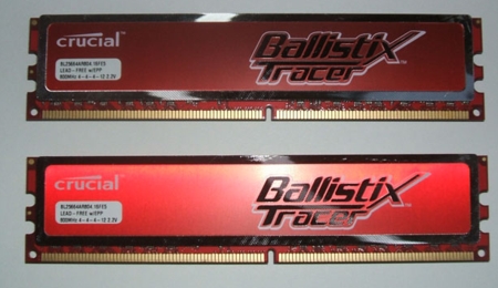 Crucial Ballistix Tracer Red 800 MHz 4 GB Kit