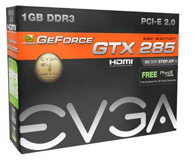 EVGA GTX 285 SSC 1Gb GDDR3 width=