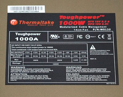 Thermaltake Toughpower 1000W width=