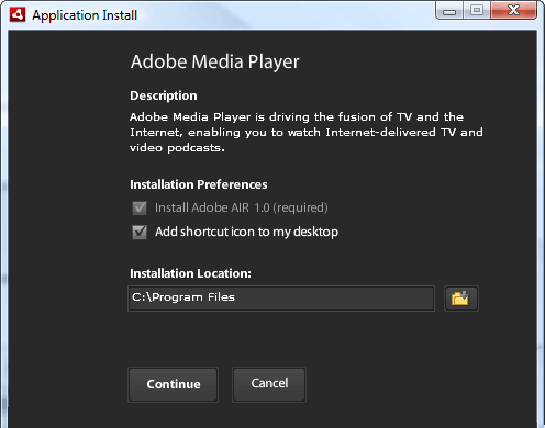 Adobe Media Player 1.0