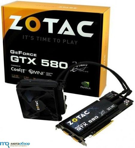 Zotac анонсировала видеокарту GeForce GTX 580 Infinity Edition с водяным охлаждением width=