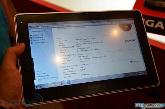 Computex 2011: планшет Gigabyte S1080, а на борту Windows 7 width=