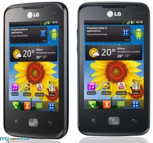 Анонс недорогого смартфона LG Optimus Hub на Android width=