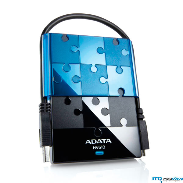 ADATA DashDrive HV610 USB 3.0 стильный внешний жесткий диск width=