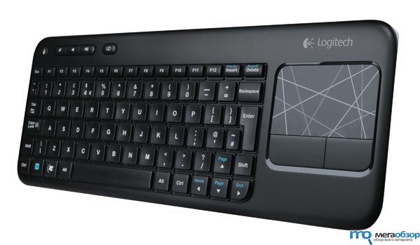 Logitech Wireless Touch Keyboard K400 клавиатура с сенсорной панелью width=