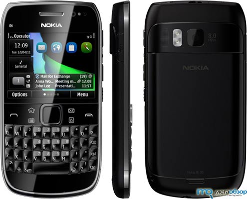 Смартфоны Nokia E6 и Nokia X7 на Symbian Anna width=