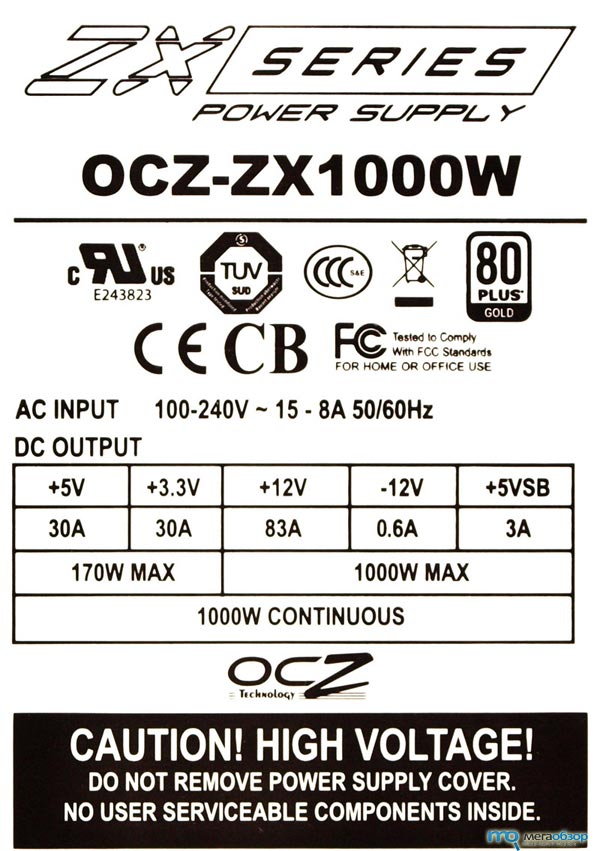 Обзор БП OCZ ZX1000 width=