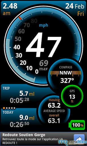 Ulysse speedometer – для Google Android width=