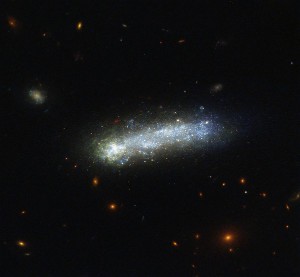 Редкая галактика-головастик LEDA 36252 