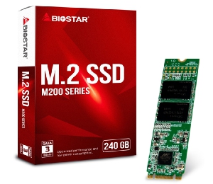 Biostar анонсировала  новое семейство твердотельных накопителей M200