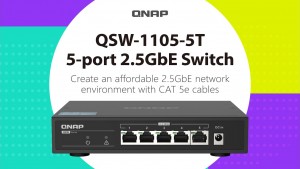 QNAP выпустила первый сетевой коммутатор 2.5 Gbe network QNAP QSW-1105-5T