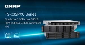 QNAP представила стоечный NAS-сервер TS-x32PXU