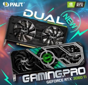 Palit представила графические карты GeForce RTX 3060 Ti серий GamingPro и Dual