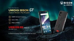 Umidigi BISON GT официально получил Helio G95
