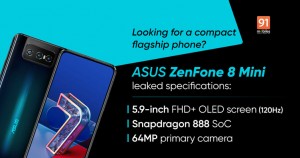ASUS ZenFone 8 Mini с OLED-дисплеем и частотой 120 Гц