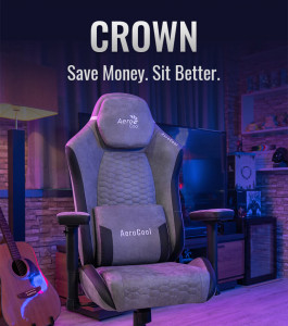 «Корона» для короля: AeroCool представляет старшую модель геймерских кресел Nobility