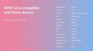 Huawei поделился списком устройств с EMUI 12