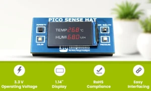 Raspberry Pi Pico Sense HAT контролирует температуру, качество воздуха, влажность и многое другое