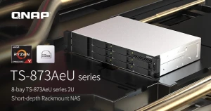 QNAP представила новую платформу NAS серии TS-873AeU с 8 отсеками на базе Ryzen V
