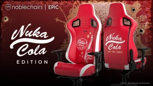 Noblechairs раскрыл дизайн игрового кресла Fallout Nuka-Cola Edition
