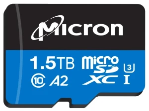 Micron представляет первую в мире карту памяти microSD емкостью 1,5 ТБ