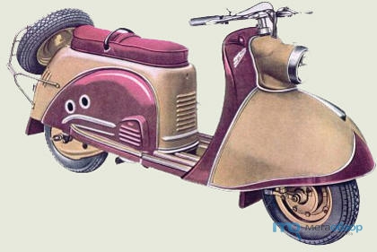 Предок современных мотоциклов – мотороллер Муравей