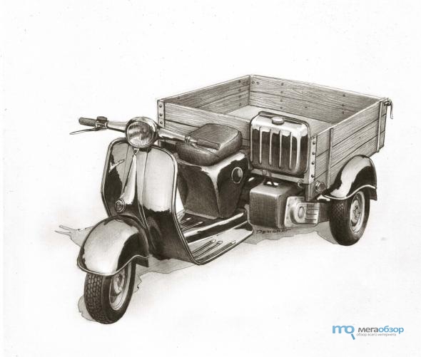 Предок современных мотоциклов – мотороллер Муравей