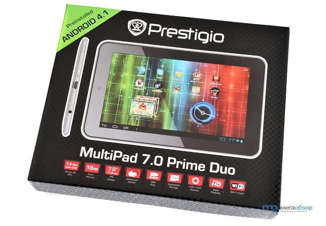 Упаковка Prestigio MultiPad 7.0 Prime Duo