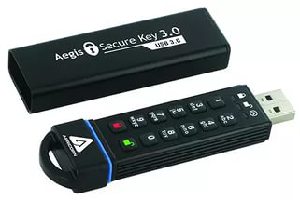 Представлен защищенный флеш - брелок Aegies Secure Key 3.0 объемом 480 Гб