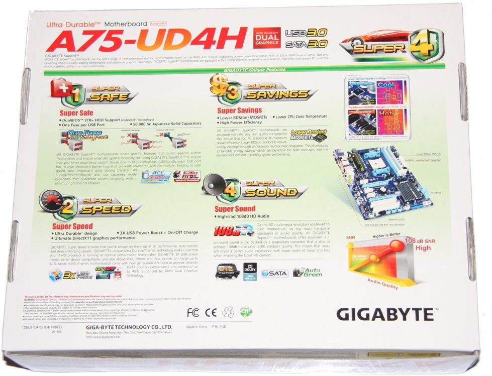 GIGABYTE A75-UD4H width=