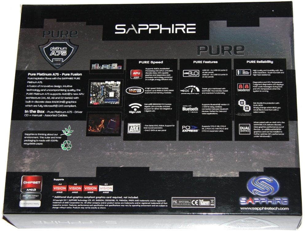 Sapphire Pure Platinum A75 width=