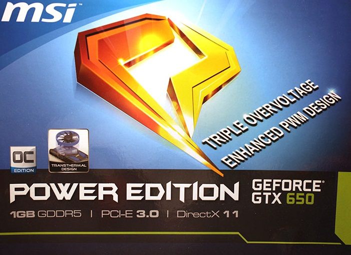 MSI GeForce GTX 650 width=