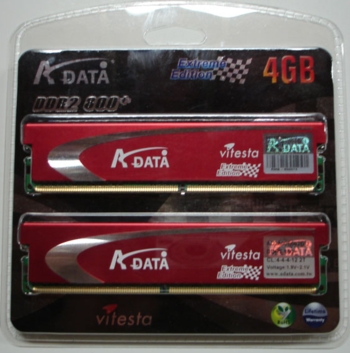 4 Гб A-Data Vitesta Extreme Edition DDR2 800+ MHz CL4