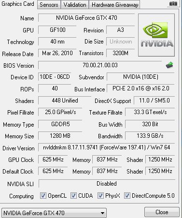 Galaxy GeForce GTX 470 width=