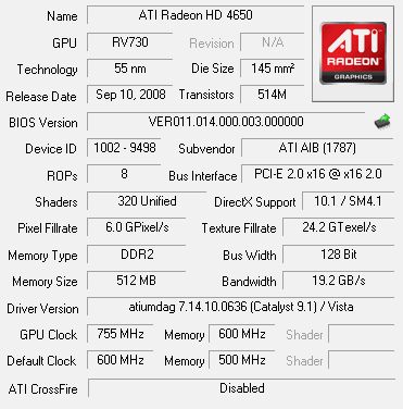 HIS HD 4650 iSilence 512 MB GDDR3 width=