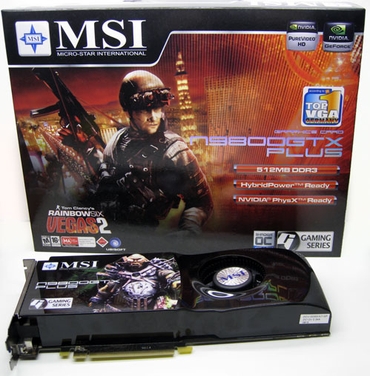 MSI 9800 GTX+ 512 Mb GDDR3 PLUS