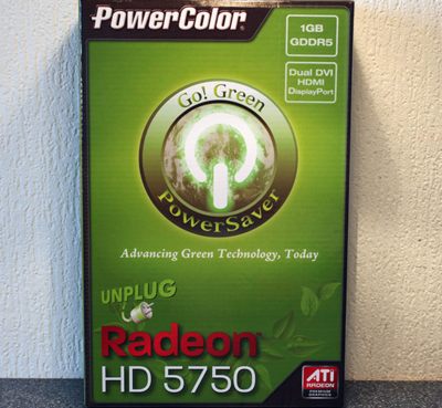 PowerColor HD 5750 Go! Green width=