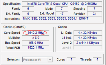 Core Quad Q9450