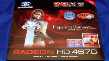 Sapphire Radeon HD 4670 512MB GDDR4 width=