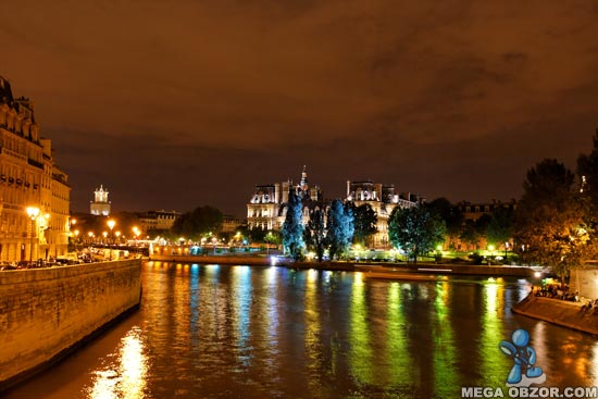 Клипарт фотографии Ночного Парижа width=