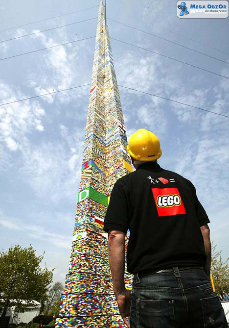 Самая большая башня из Лего