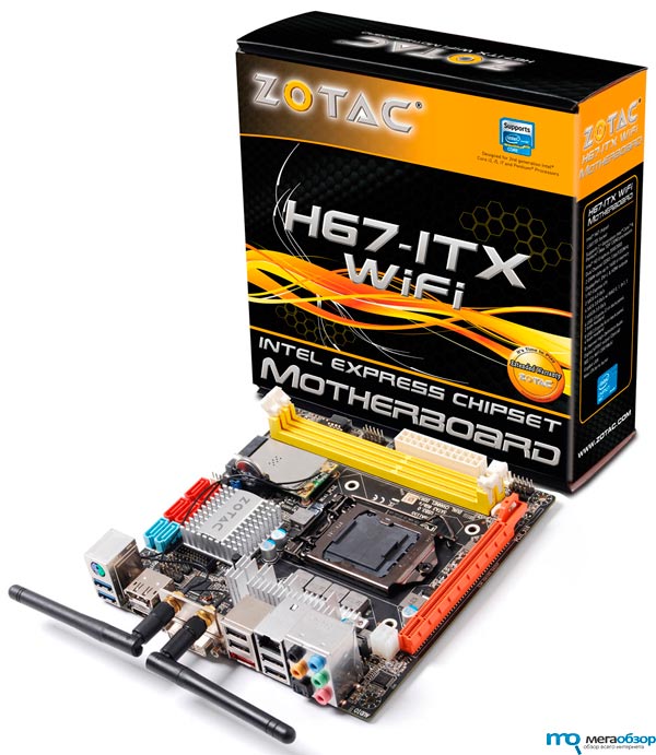 ZOTAC H67-ITX WiFi плата формата Mini-ITX под Sandy Bridge width=
