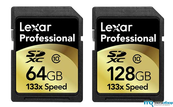 Lexar представила SDXC карты памяти объемом 64 и 128 гб width=