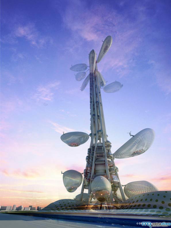 Небоскреб-дерево Floating Observatories будет построен в Тайване width=