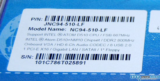 Jetway NC94-510-LF Mini-ITX Atom width=