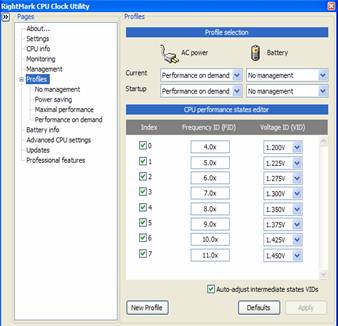 Обзор программы RightMark CPU Clock Utility