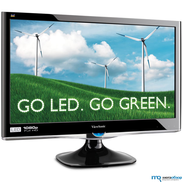 Зеленый монитор ViewSonic VX2250wm-LED  width=